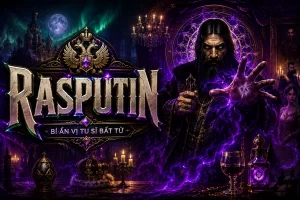 Giao diện huyền bí và hình ảnh nhân vật đặc trưng trong AO88 Rasputin